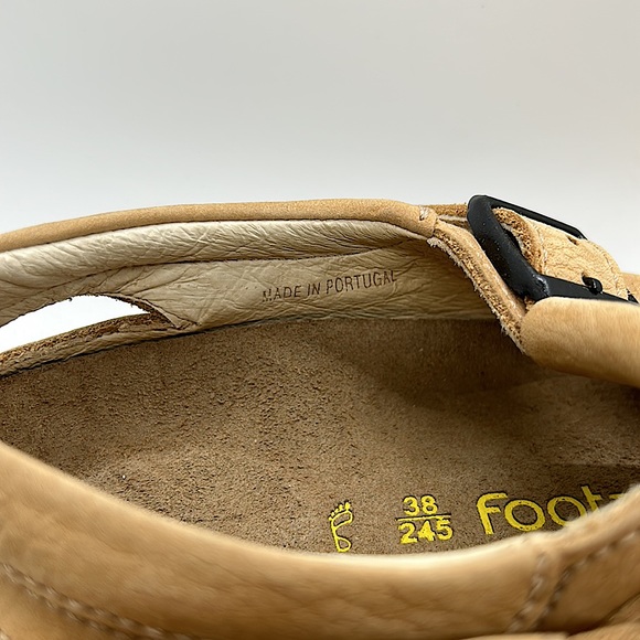 Birkenstock Footprints Tan Buckle Sandals Shoes **Size 38/Size 7-7.5** 🌸🌸 - Picture 7 of 10